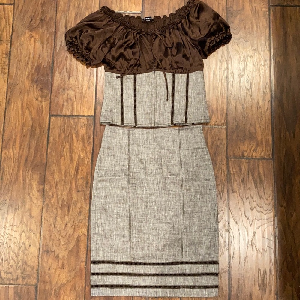 BEBE two piece dress EUC